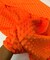 Bright Orange Minky Dot Fabric by the Yard, 60" Wide Ultra-Soft Plush Minky Fabric for Baby Blankets, Nursery Decor, Plush Toys & Sewing